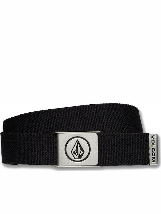 Circle Web Men's Belt Fabric Webbing Belt Black