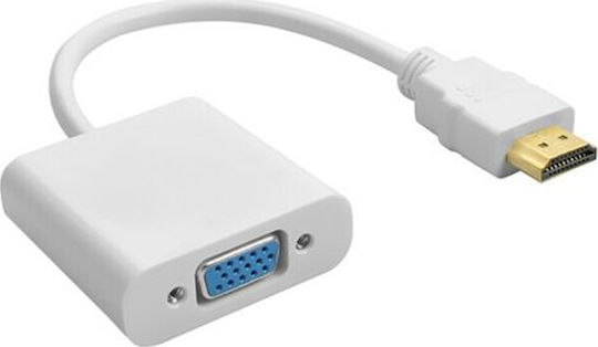 Vision HDMI Männlich zu VGA Weiblich Konverter Weiß 1 Stück