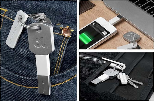 Bluelounge Kii Μετατροπέας Lightning male σε USB-A male Λευκό 1τμχ