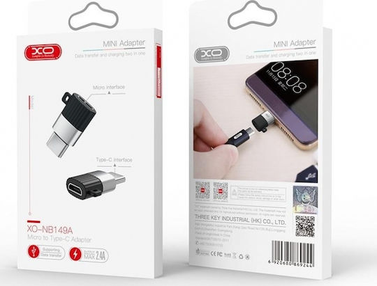 XO NB149-B Konverter Blitzschlag männlich zu Micro-USB weiblich 1Stück