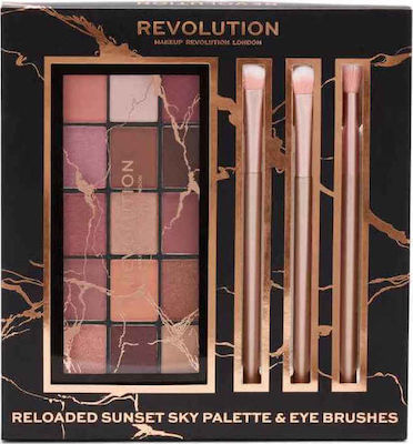 Revolution Beauty Reloaded Сет за грим за лицето Очи Небесен залез 4бр