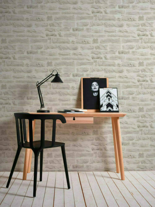 Tapet de Perete 1000x53cm Wood Stone Vinil Bej Lavabil