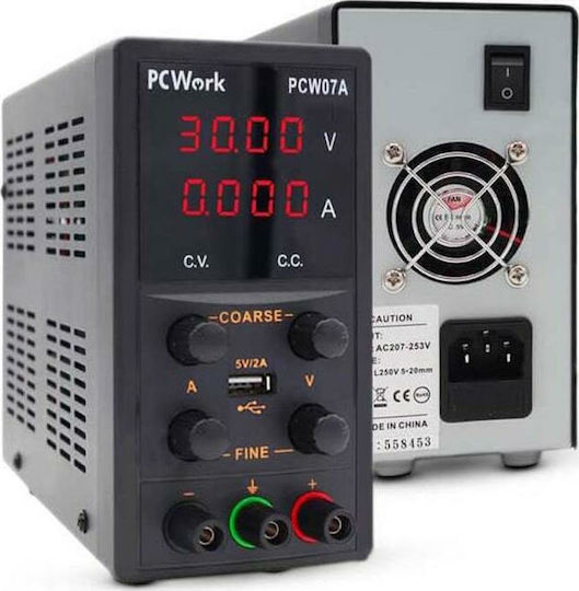 Pcwork PCWork PCW07A Laboratory Power Supply with 1 Channel 30V 5A