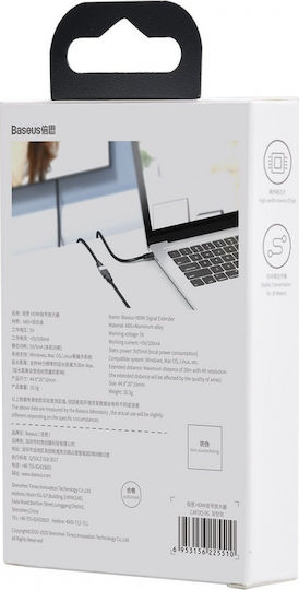 Baseus Конвертор HDMI женски към HDMI женски Черен 1бр CAFDQ-0G
