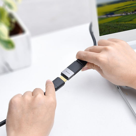 Baseus Конвертор HDMI женски към HDMI женски Черен 1бр CAFDQ-0G