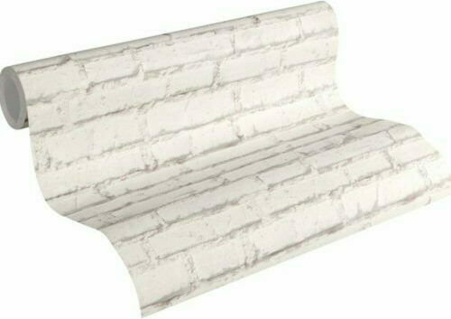 Wall Wallpaper Wood Stone Off White 1000x53cm Washable Wall Wallpaper Wood Stone Off White 1000x53cm Washable