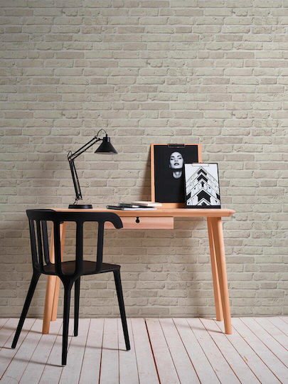 Tapet de Perete 1000x53cm Wood Stone Vinil Gri Lavabil
