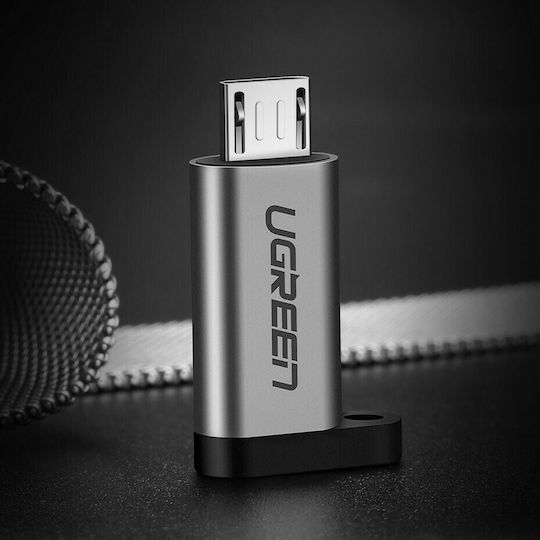 Ugreen Converter USB-C female to micro USB male Gray 1pcs 50590
