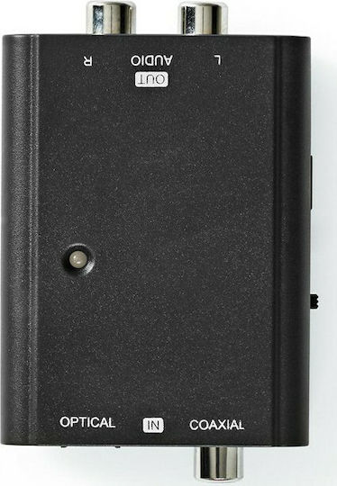 Nedis Μετατροπέας RCA / Toslink female σε RCA 2x female 1τμχ ACON2509BK