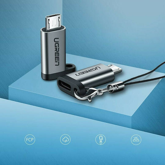 Ugreen Converter USB-C female to micro USB male Gray 1pcs 50590