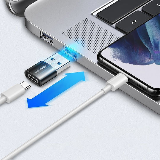 Joyroom S-H152 Конвертор USB-C женски към USB-A мъжки Черен 2бр
