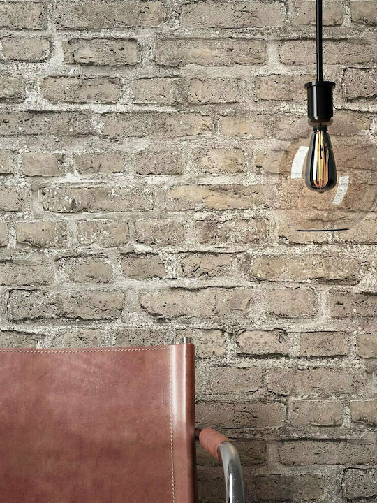 Wall Wallpaper Brick Vinyl Beige 1000x53cm Washable