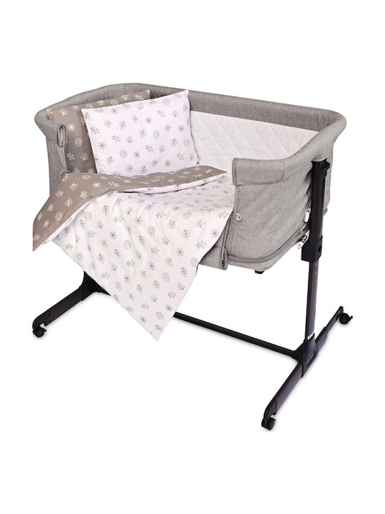 Lorelli Cradle-Park Milano with Mattress and Side Opening Grey