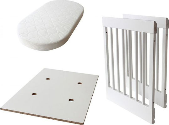 Pali Wiege LAB03 mit Matratze Bianco