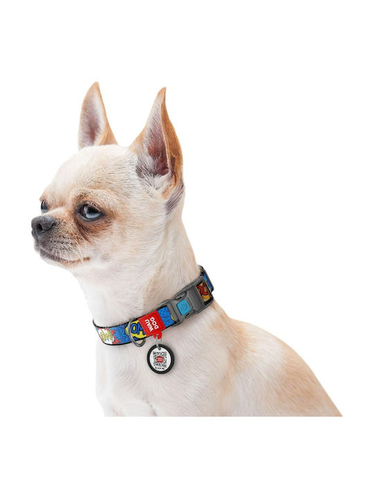 WauDog WOW Plastic Κολάρο Σκύλου σε Μπλε χρώμα με Smart ID Medium 20mm x 24 - 40cm