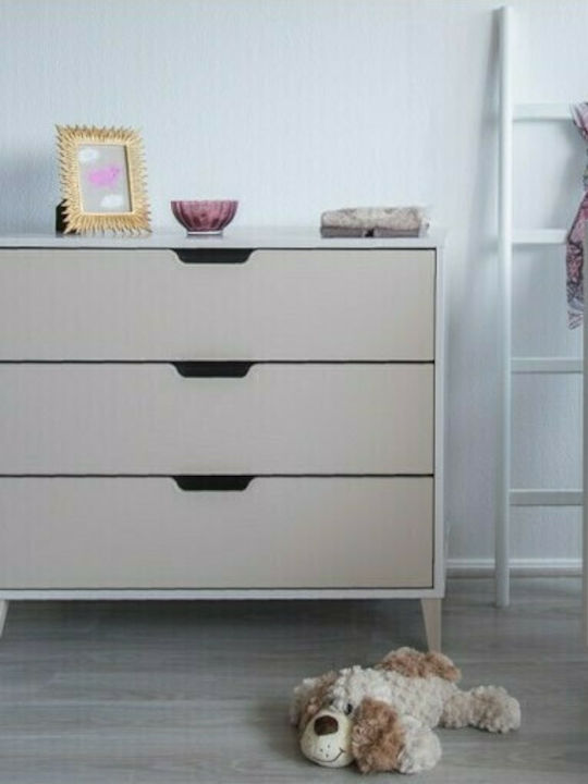 Santa Bebe Juno Seturi de mobilier pentru copii cu Pat și Comodă Alb / Bej 105-425