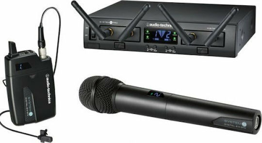 Audio Technica ATW-13F Σετ Ασύρματο Πυκνωτικό Μικρόφωνο Χειρός για Φωνητικά