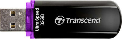 Transcend JetFlash 600 32GB USB 2.0 Stick Μαύρο