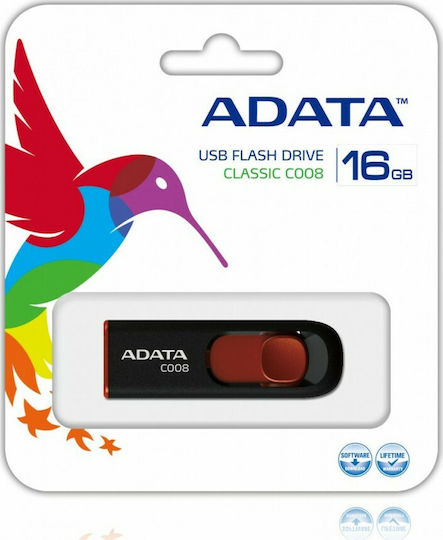 Adata C008 16GB USB 2.0 Stick Red