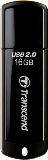Transcend JetFlash 350 16GB USB 2.0 Stick Schwarz