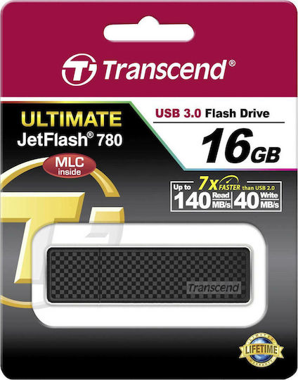 Transcend JetFlash 780 16GB USB 3.0 Stick Black