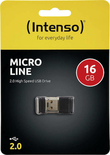 Intenso Micro Line 16GB USB 2.0 Stick Black