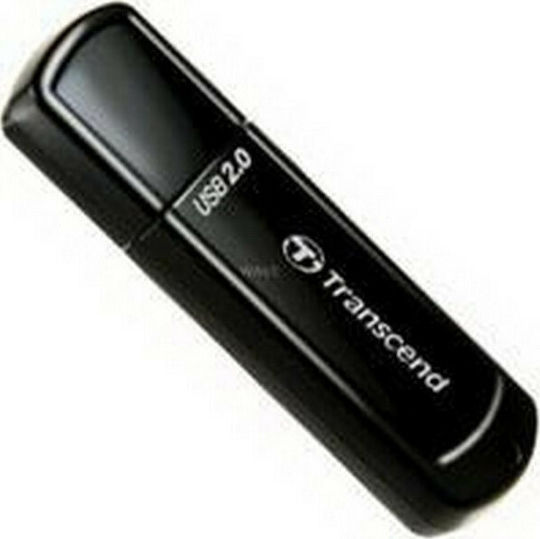 Transcend JetFlash 350 4GB USB 2.0 Stick Μαύρο