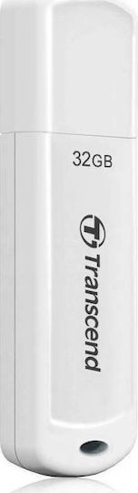 Transcend JetFlash 730 32ГБ USB 3.0 Стик Бял