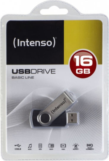Intenso Basic Line 16GB USB 2.0 Stick Silver