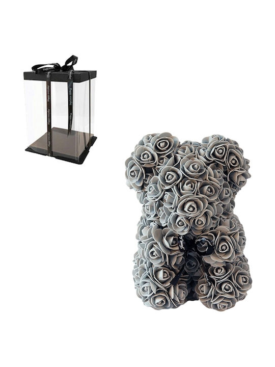 Teddybär aus Dekorative künstliche Rosen Grau Dorosimo Teddybär aus Dekorative künstliche Rosen Grau Dorosimo