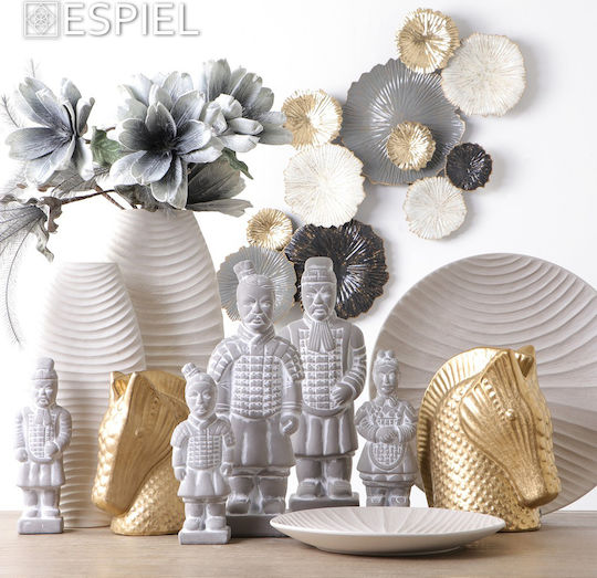 Espiel Διακοσμητικό Βάζο Porzellan Welle Weiß 19.5x9.5x39.6cm 1Stück
