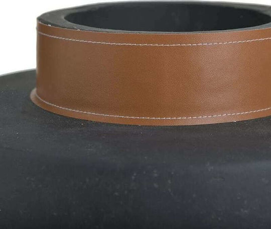 Inart Βάζο Τσιμεντένιο Μαύρο Φ23xΥ40cm