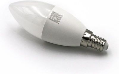 Adeleq LED Lampen für Fassung E14 und Form C37 Naturweiß 800lm 1Stück