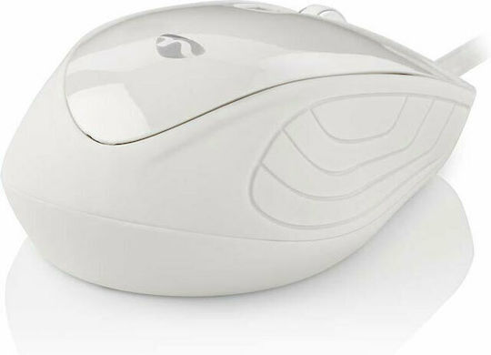 Nedis Wired Desktop Mouse Verkabelt Maus Weiß