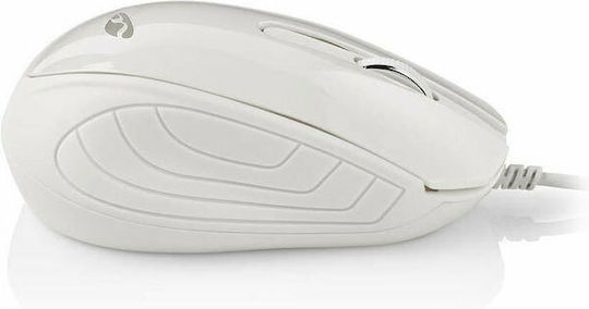 Nedis Wired Desktop Mouse Verkabelt Maus Weiß