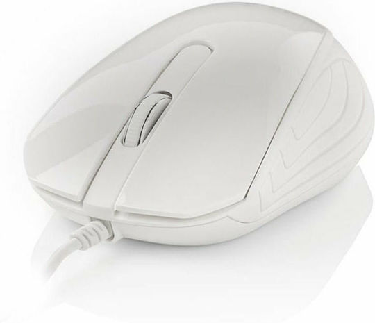 Nedis Wired Desktop Mouse Verkabelt Maus Weiß
