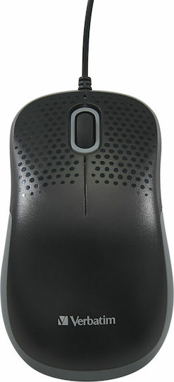 Verbatim Silent Optical Mouse Verkabelt Maus Schwarz