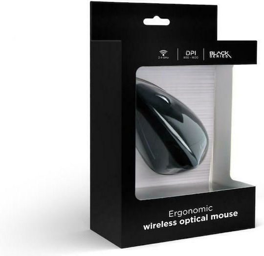 Gembird MUSW-ERGO-01 Kabellos Ergonomisch Vertikal Maus Schwarz