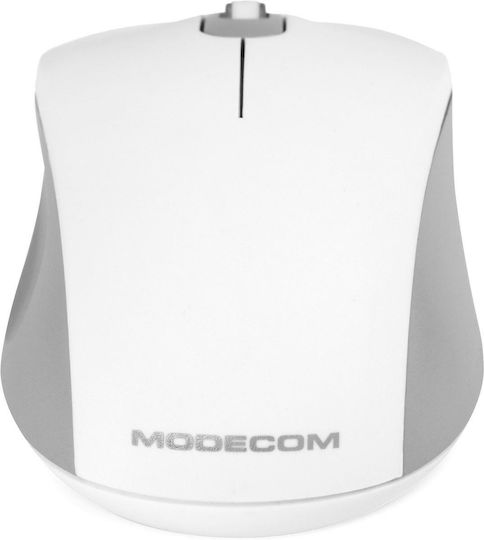 Modecom MC-WM10S Ασύρματο Εργονομικό Ποντίκι Λευκό