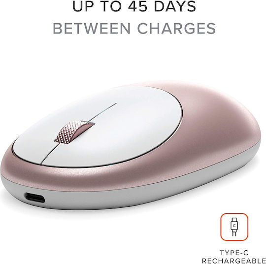 Satechi M1 Wireless Bluetooth Mouse Rose Gold