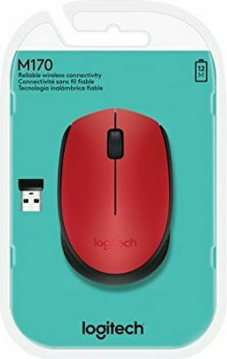 Logitech M171 Ασύρματο Mini Ποντίκι Κόκκινο