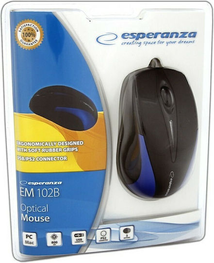 Esperanza Sirius Ενσύρματο Ποντίκι Μπλε