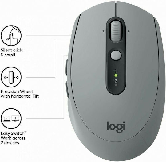 Logitech M590 Wireless Mini Mouse Gri