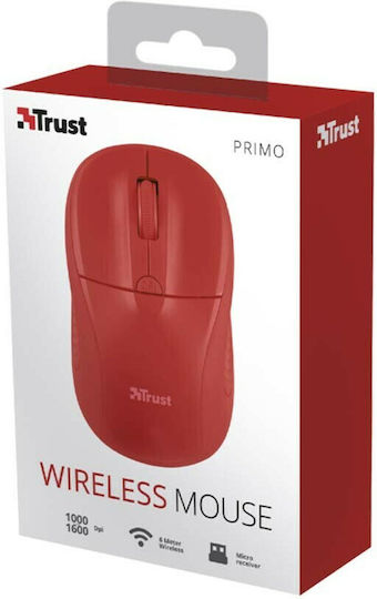 Trust Primo Wireless Безжичен Мишка Червен