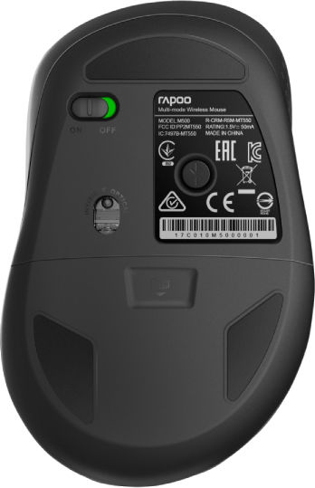 Rapoo M500 Ασύρματο Bluetooth Ποντίκι Μαύρο