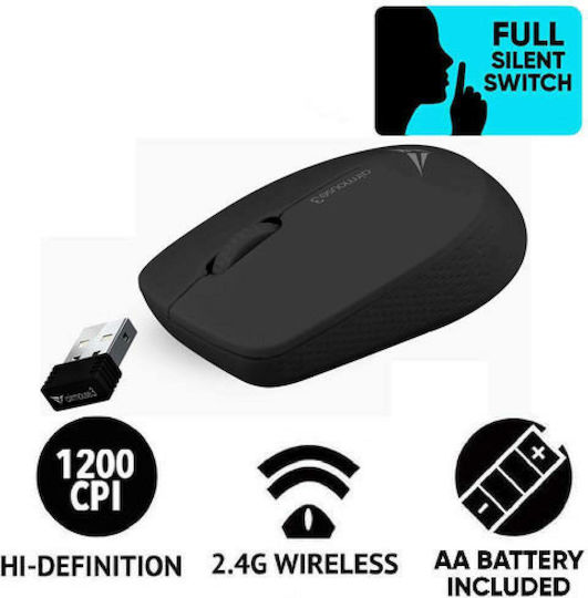 Alcatroz Silent Airmouse 3 Kabellos Maus Schwarz
