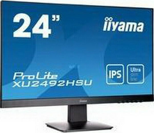 Iiyama ProLite XU2492HSU-B1 IPS Monitor 23.8" FHD 1920x1080 με Χρόνο Απόκρισης 5ms GTG