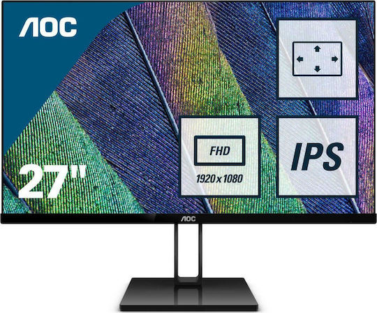 AOC 27V2Q IPS Monitor 27" FHD 1920x1080 με Χρόνο Απόκρισης 5ms GTG