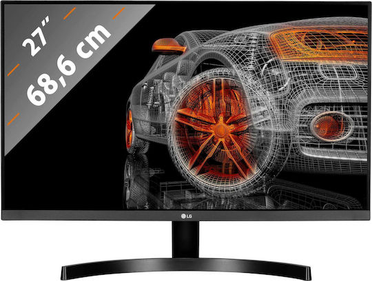LG 27MK600M-B IPS Monitor 27" FHD 1920x1080 με Χρόνο Απόκρισης 5ms GTG