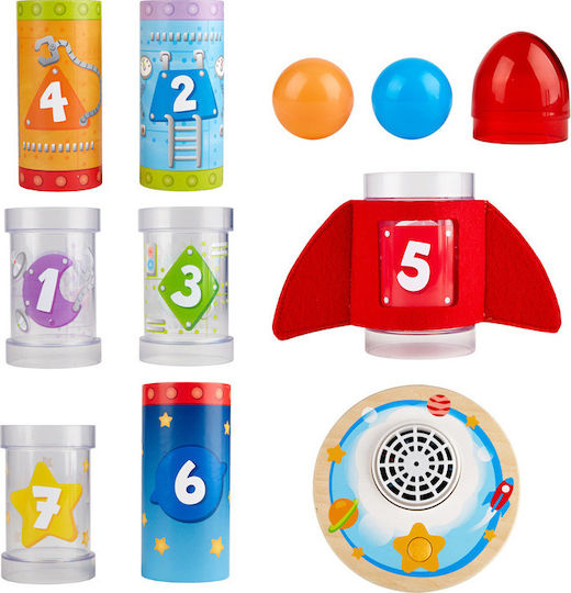 Hape Stacking Toy Rocket Ball Air Stacker for 24++ Months